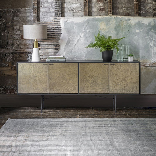 Gold And Black Sideboard