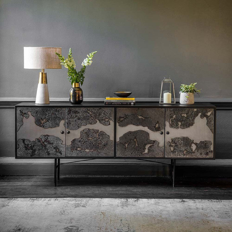 Metal Finish Sideboard