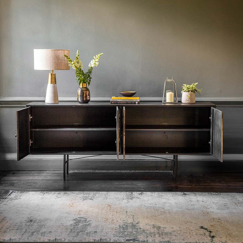 Metal Finish Sideboard