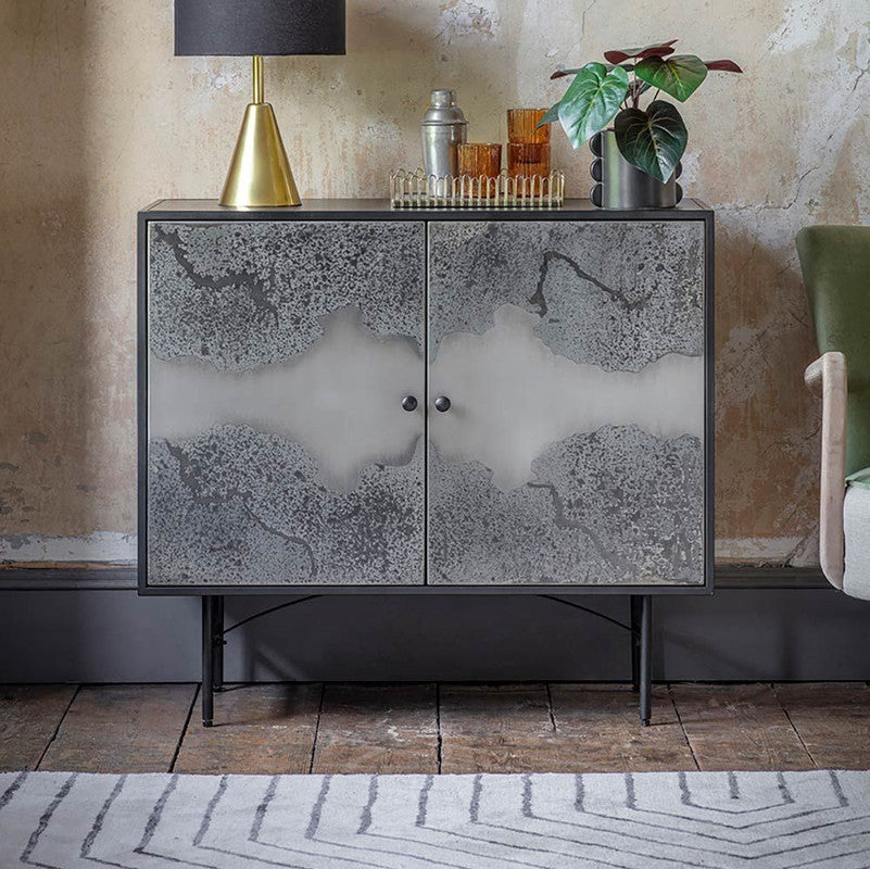 Black Stained Mango Wood Sideboard