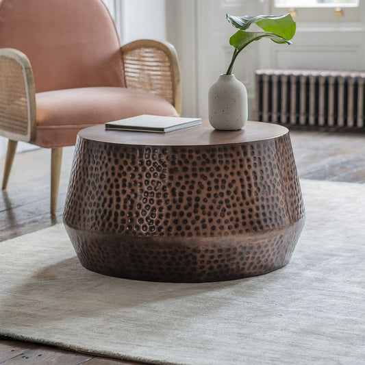 Coffee Table - Antique Copper Finish