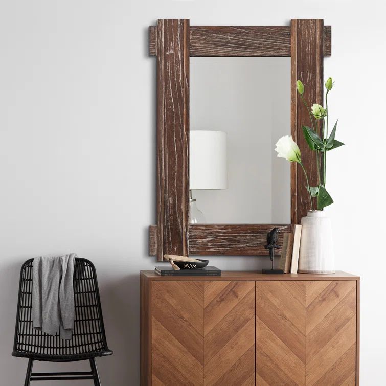 Rectangle Manufactured Wood Mirror